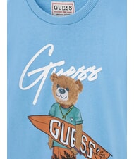 GUESS ACTIVE Hanorac de bumbac surf turcoaz - Hanorac pentru bebeluși - 3