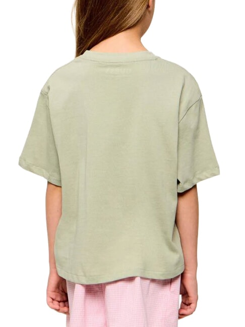 BOXY Tricou din bumbac matcha ușor - Tricou copil