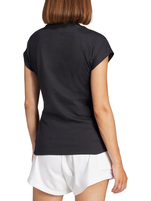 LINEAR Tricou cu m&acirc;necă scurtă, bumbac pur negru - tricou