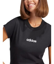 ADIDAS LINEAR Tricou cu m&acirc;necă scurtă, bumbac pur negru - tricou - 5