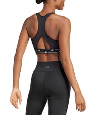 ADIDAS PWRCT Sutien sport, decolteu pătrat negru - Lenjerie de corp pentru femei - 4