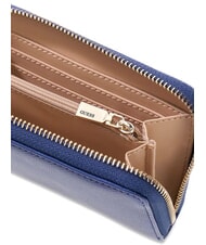 GUESS PATSIE Portofel mediu cu fermoar BLUE - Portofele femei - 2