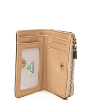 GUESS LAUREL 2 Portofel mediu cu fermoar logo taupe deschis - Portofele femei - 2