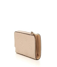 GUESS LAUREL 2 Portofel mediu cu fermoar logo taupe deschis - Portofele femei - 3