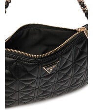 GUESS FLAT Geantă de umăr BLACK - Genți femei - 4