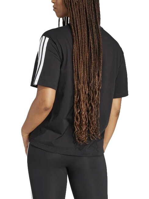 3 STRIPES Tricou sport, bumbac pur negru - tricou