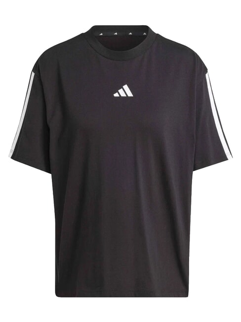 3 STRIPES Tricou sport, bumbac pur negru - tricou