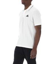 ADIDAS SMALL LOGO Tricou polo cu m&acirc;necă scurtă, bumbac pur alb - maiou Polo - 3