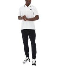 ADIDAS SMALL LOGO Tricou polo cu m&acirc;necă scurtă, bumbac pur alb - maiou Polo - 4