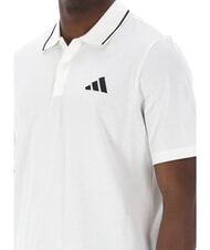 ADIDAS SMALL LOGO Tricou polo cu m&acirc;necă scurtă, bumbac pur alb - maiou Polo - 5