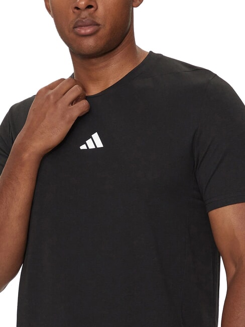D4T Tricou cu m&acirc;necă scurtă negru - tricou