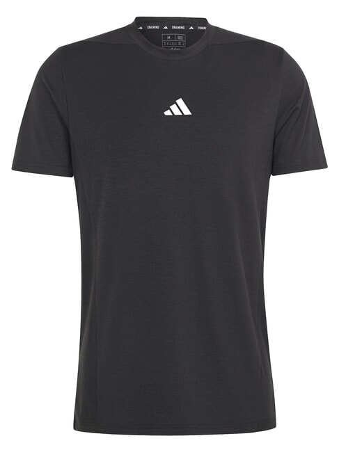 D4T Tricou cu m&acirc;necă scurtă negru - tricou