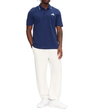 ADIDAS SMALL LOGO Tricou polo cu m&acirc;necă scurtă, bumbac pur albastru - maiou Polo - 3