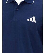 ADIDAS SMALL LOGO Tricou polo cu m&acirc;necă scurtă, bumbac pur albastru - maiou Polo - 4