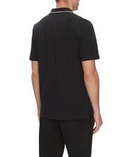 ADIDAS SMALL LOGO Tricou polo cu m&acirc;necă scurtă, bumbac pur negru - maiou Polo - 2
