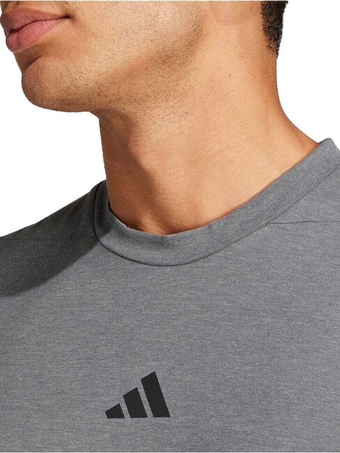D4T Tricou cu m&acirc;necă scurtă gri &icirc;nchis - tricou
