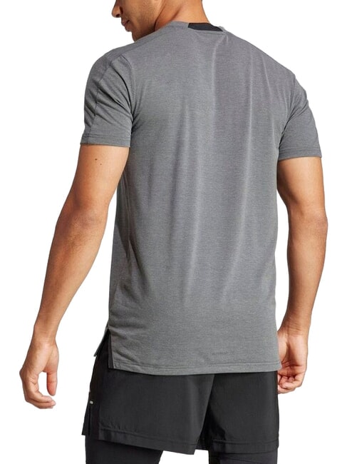 D4T Tricou cu m&acirc;necă scurtă gri &icirc;nchis - tricou
