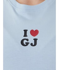 GUESS JEANS I LOVE Tricou din bumbac albastru de ceață - tricou - 3
