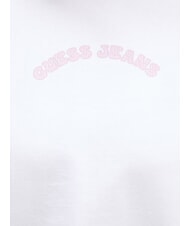 GUESS JEANS DROP Hanorac de bumbac alb purpuriu - Hanorace pentru femei - 3