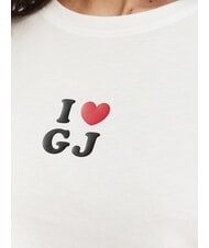 GUESS JEANS I LOVE Tricou din bumbac alb purpuriu - tricou - 3