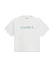 GUESS JEANS BOXY PRINT STAR Tricou din bumbac alb purpuriu - tricou - 3