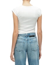 GUESS JEANS RAGLAN Tricou din bumbac alb purpuriu - tricou - 2