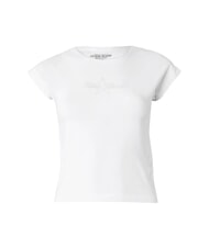 GUESS JEANS RAGLAN Tricou din bumbac alb purpuriu - tricou - 3