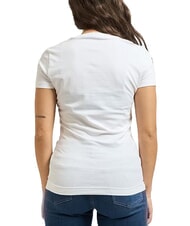 GUESS FEATHER TRIANGLE Tricou din bumbac alb purpuriu - tricou - 3