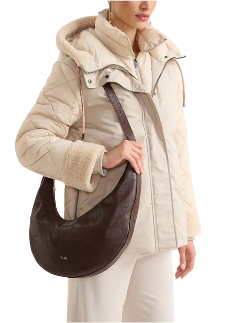 RISING MOON BAG Geantă de umăr, piele ciocolată - Genți femei