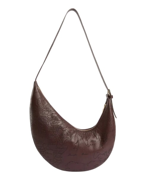 RISING MOON BAG Geantă de umăr, piele ciocolată - Genți femei