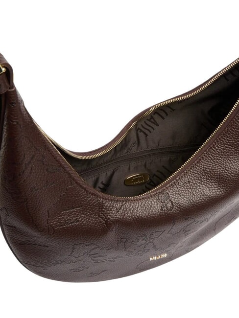RISING MOON BAG Geantă de umăr, piele ciocolată - Genți femei