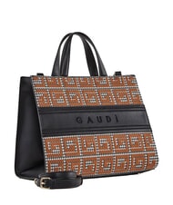 GAUD&Igrave; LUNA Geantă de m&acirc;nă cu curea de umăr BLACK - Genți femei - 2