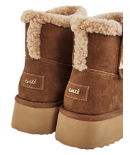 GAUD&Igrave; LELLA Ghete din piele &icirc;ntoarsă COGNAC - Pantofi femei - 4