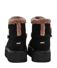 GAUD&Igrave; LELLA Ghete din piele &icirc;ntoarsă BLACK - Pantofi femei - 3