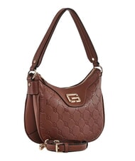 GAUD&Igrave; LEA Geantă de umăr mini hobo, cu curea de umăr BROWN - Genți femei - 2