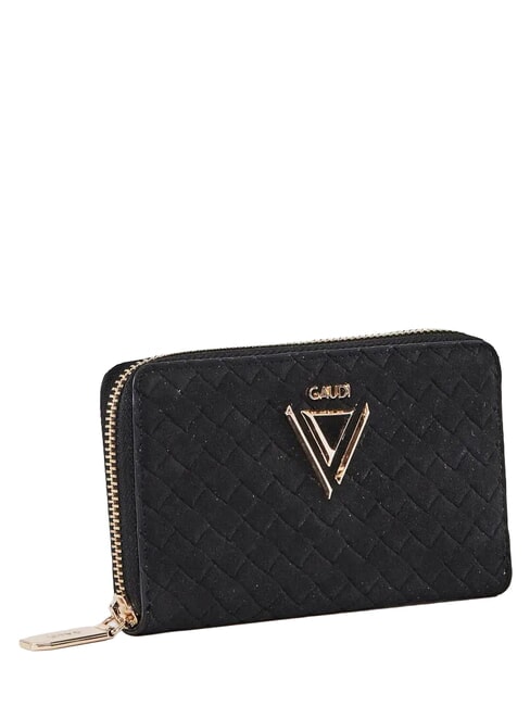BEA BRAID Portofel compact, cu fermoar BLACK - Portofele femei