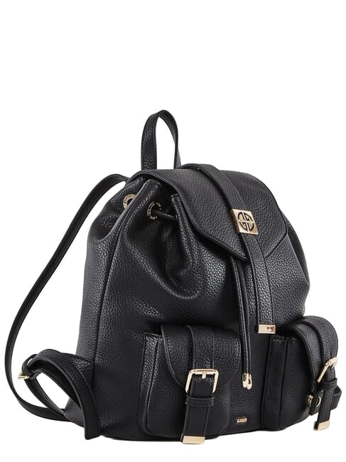 LYNN PLAIN Rucsac cu buzunare multiple BLACK - Genți femei