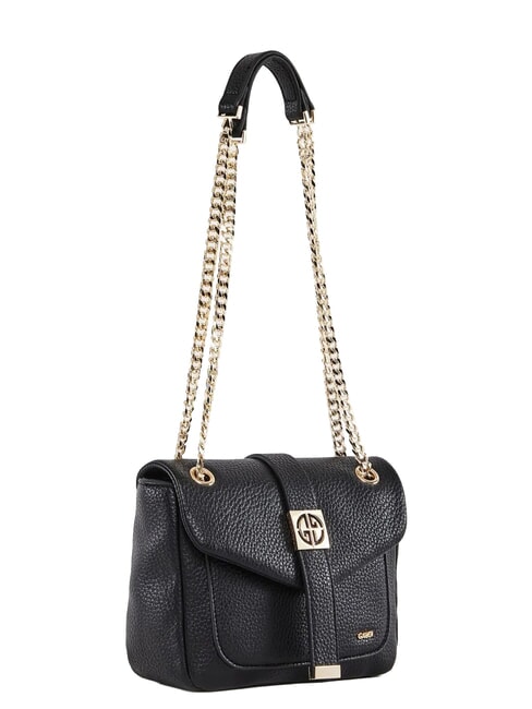 LYNN PLAIN Geantă mini crossbody cu curea de umăr din lanț BLACK - Genți femei