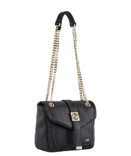 GAUD&Igrave; LYNN PLAIN Geantă mini crossbody cu curea de umăr din lanț BLACK - Genți femei - 2