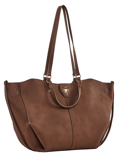 GOLENE Geantă de cumpărături de umăr, cu clutch detașabil BROWN - Genți femei