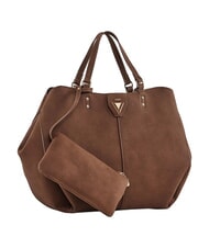 GAUD&Igrave; GOLENE Geantă de cumpărături de umăr, cu clutch detașabil BROWN - Genți femei - 4
