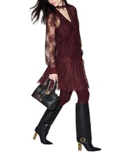 GAUD&Igrave; GIADA Geantă de m&acirc;nă cu curea de umăr și clutch BLACK - Genți femei - 2