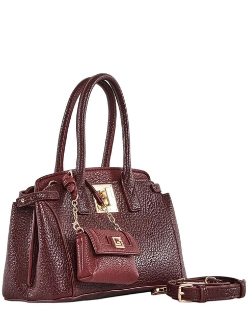 GIADA Geantă de m&acirc;nă cu curea de umăr și clutch Burgundia - Genți femei