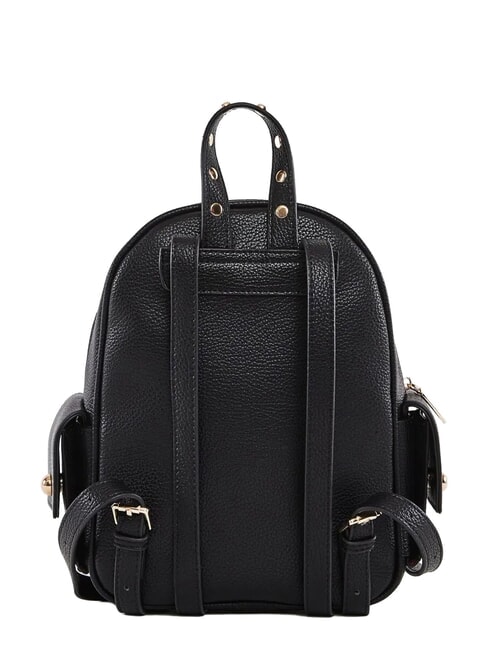 GRETA Rucsac cu buzunare laterale BLACK - Genți femei