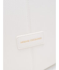 ARMANI EXCHANGE LIZ PEBBLE Geantă de umăr hobo mare aproape alb - Genți femei - 3