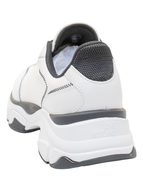 STARDUST Adidași cu talpă &icirc;naltă alb negru - Pantofi femei