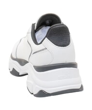 LOVE MOSCHINO STARDUST Adidași cu talpă &icirc;naltă alb negru - Pantofi femei - 4