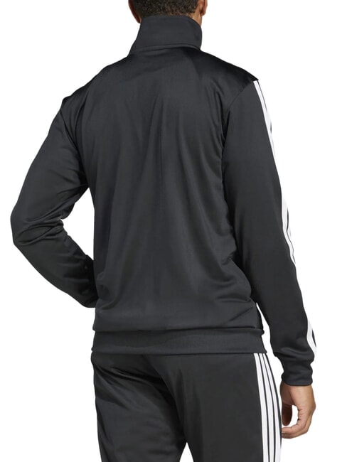 3 STRIPES Hanorac cu fermoar complet negru - hanorace