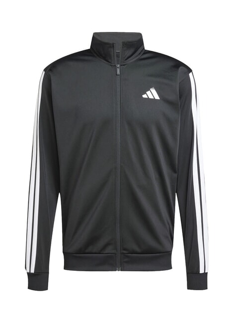 3 STRIPES Hanorac cu fermoar complet negru - hanorace