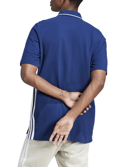 3 STRIPES Tricou polo cu m&acirc;necă scurtă albastru - maiou Polo